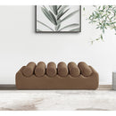 Meridian Rumble Brown Vegan Leather Bench IMAGE 2