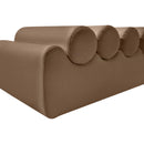 Meridian Rumble Brown Vegan Leather Bench IMAGE 6