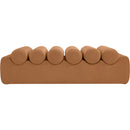 Meridian Rumble Cognac Vegan Leather Bench IMAGE 3