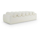 Meridian Rumble Cream Vegan Leather Bench IMAGE 1