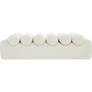 Meridian Rumble Cream Vegan Leather Bench IMAGE 3