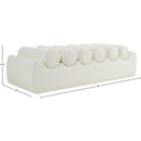 Meridian Rumble Cream Vegan Leather Bench IMAGE 8