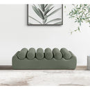 Meridian Rumble Green Vegan Leather Bench IMAGE 2