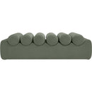 Meridian Rumble Green Vegan Leather Bench IMAGE 3
