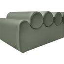 Meridian Rumble Green Vegan Leather Bench IMAGE 6