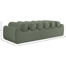 Meridian Rumble Green Vegan Leather Bench IMAGE 8