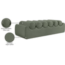 Meridian Rumble Green Vegan Leather Bench IMAGE 9