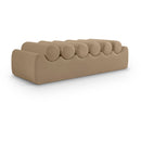 Meridian Rumble Tan Vegan Leather Bench IMAGE 1