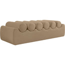 Meridian Rumble Tan Vegan Leather Bench IMAGE 5