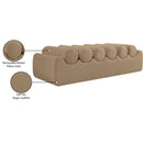 Meridian Rumble Tan Vegan Leather Bench IMAGE 9