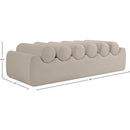 Meridian Rumble Taupe Vegan Leather Bench IMAGE 8