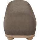 Meridian Calum Brown Chenille Fabric Bench IMAGE 4