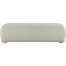 Meridian Calum Mint Chenille Fabric Bench IMAGE 3