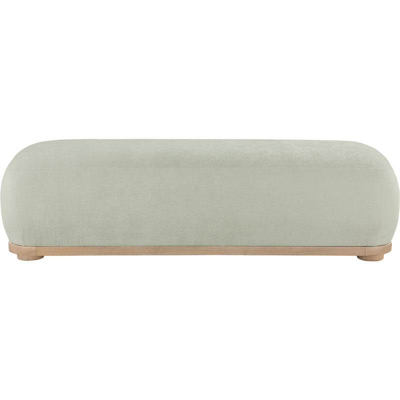 Meridian Calum Mint Chenille Fabric Bench IMAGE 3