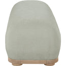 Meridian Calum Mint Chenille Fabric Bench IMAGE 4