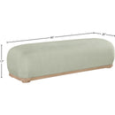 Meridian Calum Mint Chenille Fabric Bench IMAGE 7