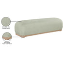 Meridian Calum Mint Chenille Fabric Bench IMAGE 8