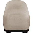 Meridian Calum Beige Chenille Fabric Bench IMAGE 4