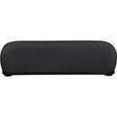 Meridian Calum Black Chenille Fabric Bench IMAGE 3