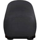 Meridian Calum Black Chenille Fabric Bench IMAGE 4