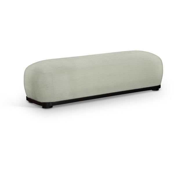 Meridian Calum Mint Chenille Fabric Bench IMAGE 1