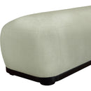 Meridian Calum Mint Chenille Fabric Bench IMAGE 6