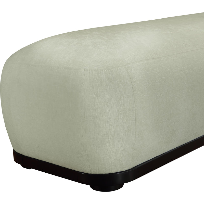 Meridian Calum Mint Chenille Fabric Bench IMAGE 6