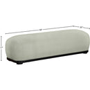 Meridian Calum Mint Chenille Fabric Bench IMAGE 7