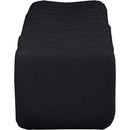 Meridian Atticus Black Vegan Leather Bench IMAGE 4