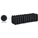 Meridian Atticus Black Vegan Leather Bench IMAGE 8