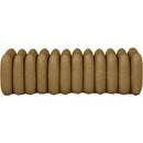 Meridian Atticus Brown Vegan Leather Bench IMAGE 3