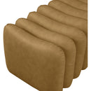 Meridian Atticus Brown Vegan Leather Bench IMAGE 5