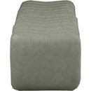 Meridian Atticus Green Vegan Leather Bench IMAGE 4