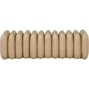 Meridian Atticus Tan Vegan Leather Bench IMAGE 3