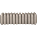 Meridian Atticus Taupe Vegan Leather Bench IMAGE 3