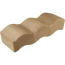 Meridian Wave Beige Velvet Bench IMAGE 3