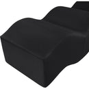 Meridian Wave Black Velvet Bench IMAGE 11