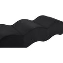 Meridian Wave Black Velvet Bench IMAGE 6