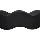 Meridian Wave Black Velvet Bench IMAGE 8