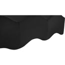 Meridian Wave Black Velvet Bench IMAGE 9