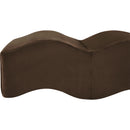 Meridian Wave Brown Velvet Bench IMAGE 10