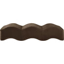 Meridian Wave Brown Velvet Bench IMAGE 4