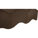 Meridian Wave Brown Velvet Bench IMAGE 9