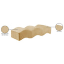 Meridian Wave Camel Velvet Bench IMAGE 13