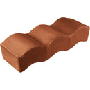 Meridian Wave Cognac Velvet Bench IMAGE 3