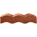 Meridian Wave Cognac Velvet Bench IMAGE 4