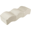 Meridian Wave Cream Velvet Bench IMAGE 3