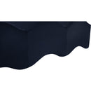 Meridian Wave Navy Velvet Bench IMAGE 9