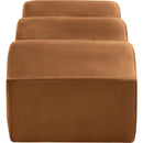 Meridian Wave Saddle Velvet Bench IMAGE 5