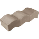 Meridian Wave Taupe Velvet Bench IMAGE 3